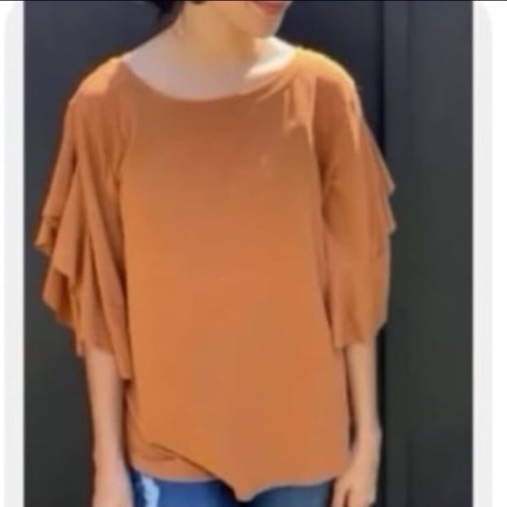 Umgee Amber Ruffle Top